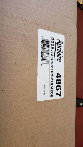 4200 Aprilaire 4867 #4867 Replacement Snap-in Door For Models 1210 To Air Cleaners