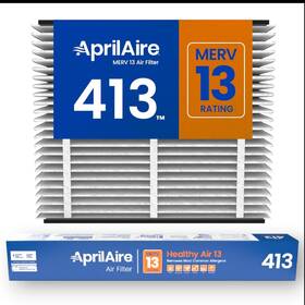 Aprilaire 676820004131 413 Replacement Filter Merv 13 For Whole House Air Purifiers 16x25x4