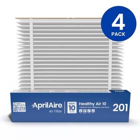 2250 Aprilaire 686720016219 201 Merv 10 Air Filter 20x25x6 Pleated Fits 2200 Models 4-pack
