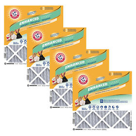 Ka14x25x1-4 Arm And Hammer Furnace Air Filter Width 13.75 In Height 24.75 Filters Qty. 4