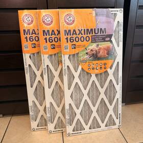 Ah12241m11 Arm & Hammer 12x24x1 And Maximum 16000 Allergen Odor Air Filters Merv 11 3-pack