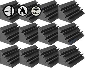 B2-u86r-tbng Arrowzoom New 12 Pack Of 4.7 In X 9.4 Black Soundproofing Insulatio