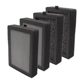 Atxkxe-lv-h128 Atxkxe 4 Packs Replacement For Levoit Purifier Suit Lv-h128 3-stage Filtration S