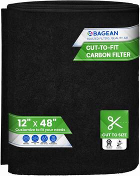 Bagean 445003560541 Cut To Fit Activated Carbon Filter Sheet 12 Inch X 48 - Air