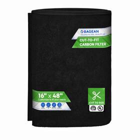 Bagean 850058991856 Cut To Fit Activated Carbon Filter Sheet 16 X 48 - Carbo