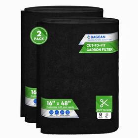 Bagean B0ds2ycpw7 Cut To Fit Activated Carbon Filter Sheet 16 X 48 - Air