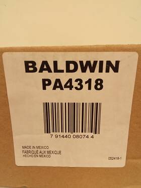 Pa4318 Baldwin Filters Air Filter