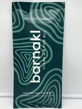 Barnakl 197644224609 Coconut Carbon Ceiling Fan Filter 3 Pack