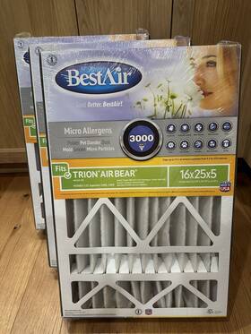 Ab1625-13r Best Air 078757019286 3 16 X 25 5 Fits Trion Bear 3000 Merv 13 New Sealed