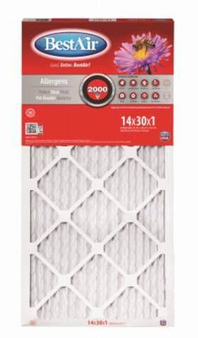 B1-1430-11-12 Bestair 12 Pack - 14x30 X 1 Inch Merv 11 Furnace Filter