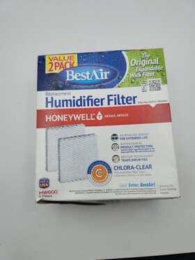 Hw600 Bestair New Humidifier Replacement Filters For Honeywell 2ct Value Pack