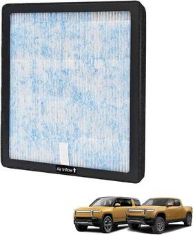 Bestevmod 744110940374 Air Filter Compatible With Rivian R1t And R1s Hepa H13