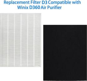 D360 Bibolic 791715135834 Replacement Filter D3 Compatible With Winix Air Purifier Part