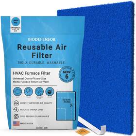Biopoly20301 Biodefensor Rigid Reusable Air Filter 20x30x1 - Made In Usa Merv 6 Cut To Fit