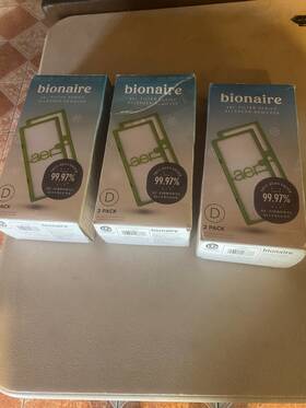 Bionaire Bapf300ahdr Allergen Air Purifier Filters Aer1 Series Green D 2 Pack Lot Of 3packs