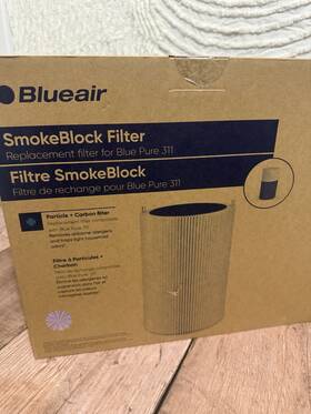 109169 Blueair New Pure 311 Smokeblock Pleated Air Purifier Filter Hepasilent Carbon