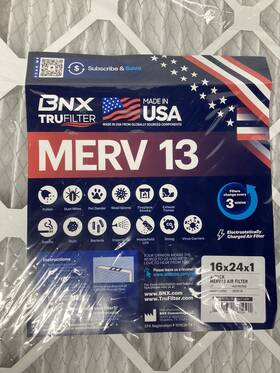 Bnx 810134861091 16x24x1 Merv 13 Furnace Air Filter 4 Pack Made In Usa Hvac Ac