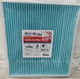 C7051 Bnx 810134867611 3 Pack Tru Filter Premium Cabin Air Hepa 99.97% Efficiency New