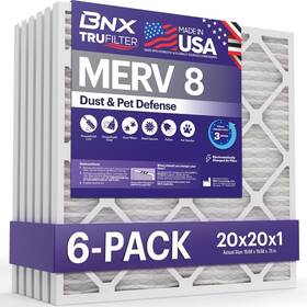 Bnx 850045638450 Trufilter 20x20x1 8 6-pack - Made In Usa Dust And Pet Defense Electrostatic