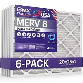 Bnx 850045638481 6pack Trufilter 20x25x1 Air Filters Merv 8 Made In Usa