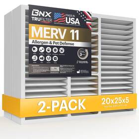 Bn-m11d-20x25x5-hw-2pp Bnx Merv 11 Air Filter 20x25x5 2-pack - Compatible With Honeywell Usa