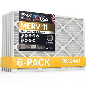 Bn-m11s-16x24x1-6pp Bnx 16x24x1 Merv 11 Air Filter 6-pack - Allergen Defense For Hvac Ac
