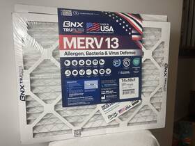 Bn-m13s-14x18x1-6pp Bnx 14x18x1 Merv 13 Air Filter 6-pack - Electrostatic Hvac Filters For Allergies