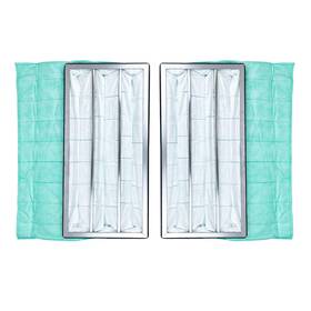 Cf-auto-0334 Bobopapo 2 Pack Merv 14 Inner Synthetic Pocket Air Filter 24x12x12 Compatible With 750