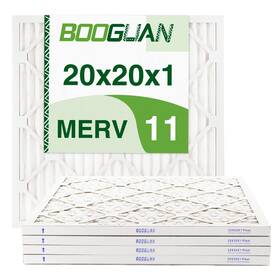 Merv11-20x20x1-4 Booguan 20x20x1 Air Filter Merv 11 Pleated Hvac Ac Furnace Filters 4-pack