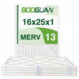 Merv13-16x25x1-4 Booguan Filters 16x25x1 Merv 13 Air Pleated Hvac Ac Furnace 4