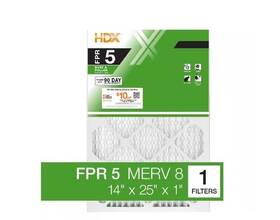 Branded 840100920743 14x25x1 Air Filter Standard Pleated Fpr 5 3-pack Hvac Dust Replacement New