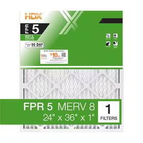 Hdx1p5-012436 Branded 1 Pack Or 3 - Air Filter Standard Pleated Fpr 5 Dust Filters Furnace Ac
