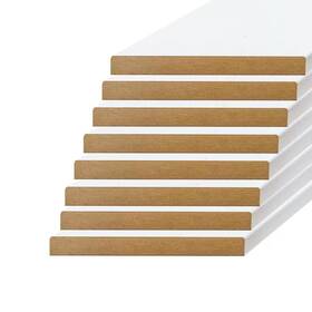Builders Choice 445034167160 11/16 Inch X 5-1/2 8 Ft. Primed Mdf E2e Board 8-pack