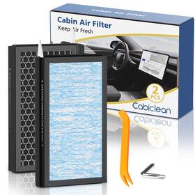 Lyh20250915-tla2 Cabiclean Tesla Model 3 Y Cabin Air Filter Replacement Accessories 2 Pack H13 He