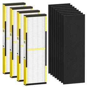Mqybd-02l5-u5 Cabiclean 4 Pack Flt4825 Hepa Filter B Replacement For G-guardian Air Purifi-ers Ac4825