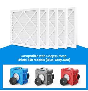 Cadpxs 764742415934 Merv 10 Filter Replacement Set For S 550 Air Scrubber Pack Of 5