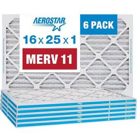 Canopy 192212034741 Aerostar 16x25x1 Merv 11 Furnace / A/c Air Filters 6 Pack