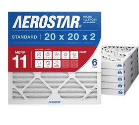 Canopy 192212039555 Aerostar 20x20x2 Merv 11 Furnace Air Filter 6 Pack Hvac