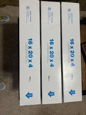 Canopy 192212039593 16x20x4 Merv 11 Furnace Air Filter 3 Pack