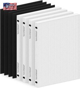 Dx95 Cfkreya 313038941925 4 Pack Air Filter Replacement For Fellowes Aeramax 290/300/dx95 Purifiers And Hf