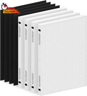 Cfkreya 445033350303 4 Pack True Hepa Filter Compatible With Fellowes Aeramax 290/300 And Dx