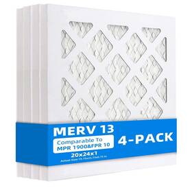 1900 Chenzhit 619988837630 4 Pack 20x24x1 Furnace Air Filters Mpr And Fpr 10 Merv 13 Pleated