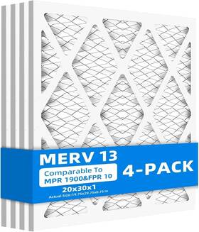 1900 Chenzhit 619988837999 20x30x1 Inches Furnace Air Filters Merv 13 4 Pack Mpr And Fpr 10