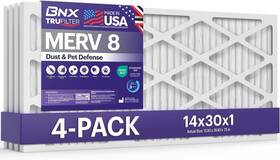 Converting Llc 445017355300 Trufilter 14x30x1 Air Filter Merv 8 4-pack - Made In Usa Dust And Pet Defense