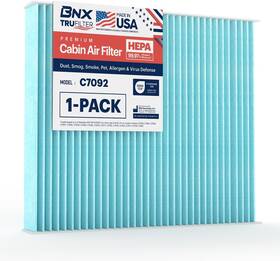Bn-h13-c7092-1pp Converting Llc Trufilter C7092 Cabin Air Filter Hepa 99.97% Made In Usa Compatible With Suba