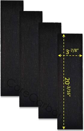 Corecarbon 725084371142 4-pack Pre-filter Designed To Fit Honeywell Quiet Clean Air Purifier - Models Hf