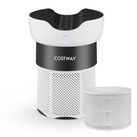 Us-2es10183-a Costway 2 Pack Air Purifier Replacement Filter With An Upgraded 3- Stage Filtration White