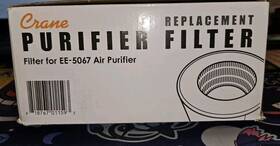 Ee-5069 Crane 818767011586 Air Purifier True Hepa Replacement Filter New Free Shipping