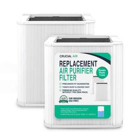 Crucial Air 767550985569 2 Replacement Particle And Carbon Filters Compatible With Blueair Parts # Blu