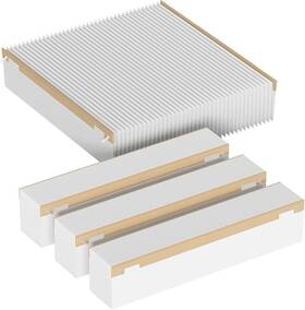 F-201-4 Curebilee 201 Replacement Filter Merv 13 Compatible With Aprilaire 2200 2250 Space Gard 220